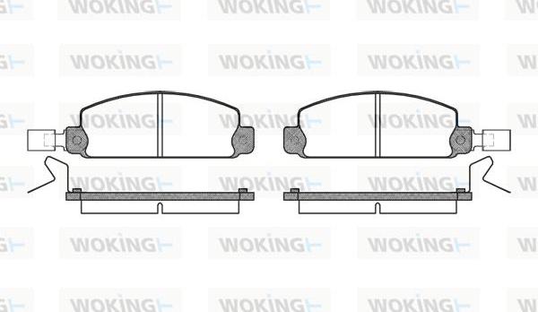 Woking P1973.24 - Гальмівні колодки, дискові гальма autozip.com.ua