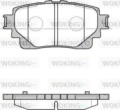 Woking P19723.00 - Гальмівні колодки, дискові гальма autozip.com.ua