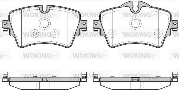 Woking P14993.08 - Гальмівні колодки, дискові гальма autozip.com.ua