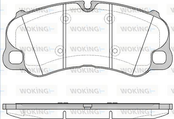 Woking P14953.10 - Гальмівні колодки, дискові гальма autozip.com.ua