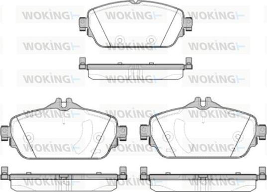 Woking P14923.08 - Гальмівні колодки, дискові гальма autozip.com.ua