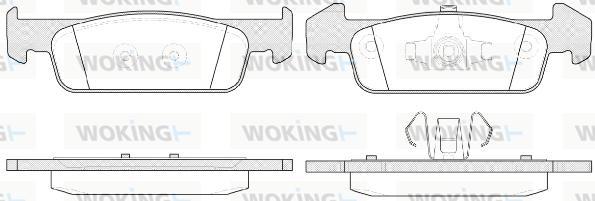 Woking P14403.10 - Гальмівні колодки, дискові гальма autozip.com.ua