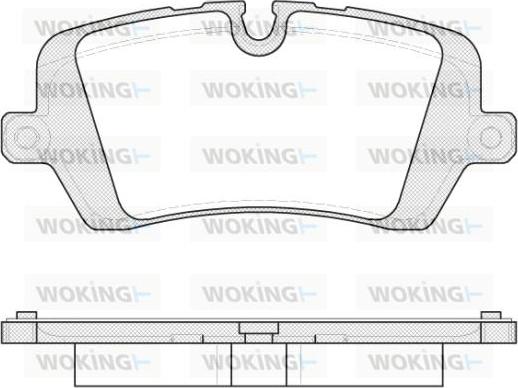 Woking P14413.00 - Гальмівні колодки, дискові гальма autozip.com.ua