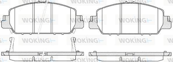 Woking P14483.02 - Гальмівні колодки, дискові гальма autozip.com.ua