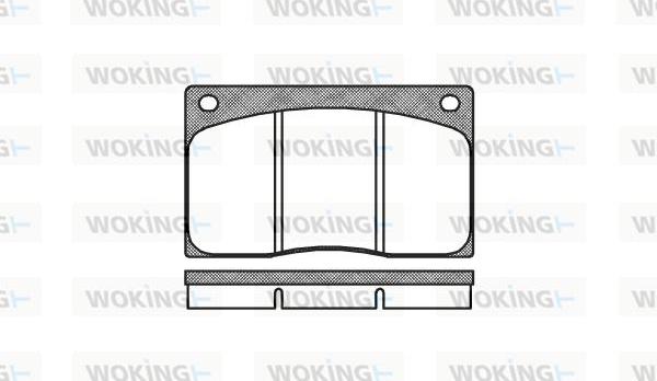 Woking P1443.00 - Гальмівні колодки, дискові гальма autozip.com.ua