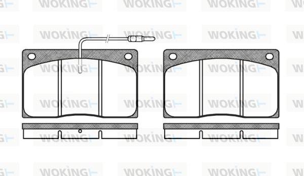 Woking P1443.02 - Гальмівні колодки, дискові гальма autozip.com.ua