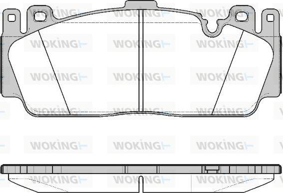 Woking P14433.00 - Гальмівні колодки, дискові гальма autozip.com.ua
