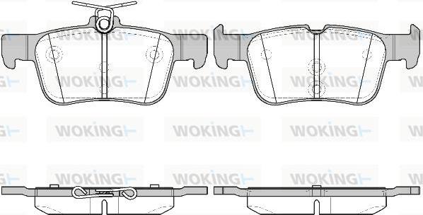 Woking P14513.42 - Гальмівні колодки, дискові гальма autozip.com.ua