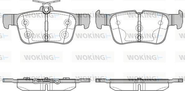 Woking P14513.00 - Гальмівні колодки, дискові гальма autozip.com.ua