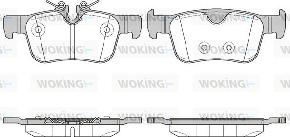 Woking P14513.10 - Гальмівні колодки, дискові гальма autozip.com.ua