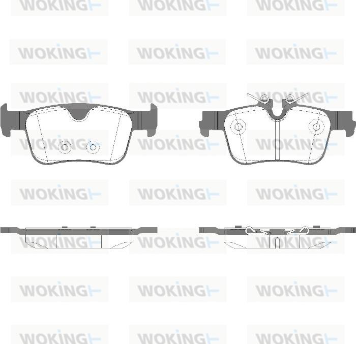 Woking P14513.11 - Гальмівні колодки, дискові гальма autozip.com.ua