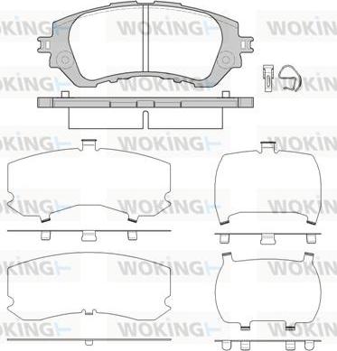 Woking P14583.00 - Гальмівні колодки, дискові гальма autozip.com.ua