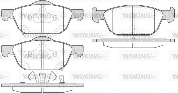 Woking P14523.02 - Гальмівні колодки, дискові гальма autozip.com.ua