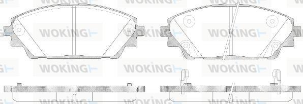 Woking P14693.02 - Гальмівні колодки, дискові гальма autozip.com.ua