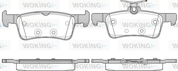 Woking P14633.10 - Гальмівні колодки, дискові гальма autozip.com.ua