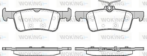 Woking P14633.20 - Гальмівні колодки, дискові гальма autozip.com.ua