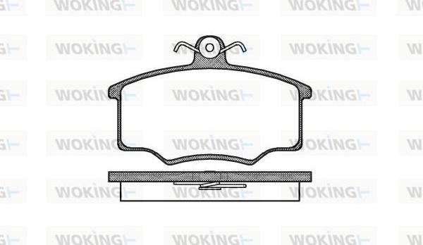 Woking P1463.20 - Гальмівні колодки, дискові гальма autozip.com.ua