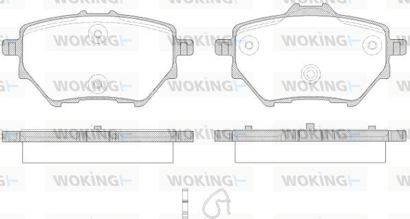 Woking P14623.00 - Гальмівні колодки, дискові гальма autozip.com.ua