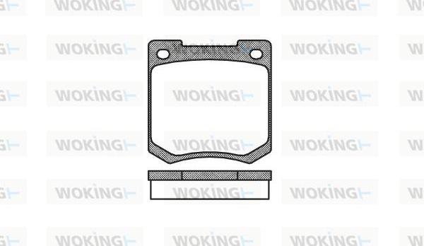 Woking P1403.00 - Гальмівні колодки, дискові гальма autozip.com.ua