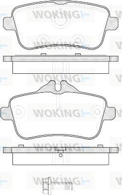 Woking P14033.00 - Гальмівні колодки, дискові гальма autozip.com.ua