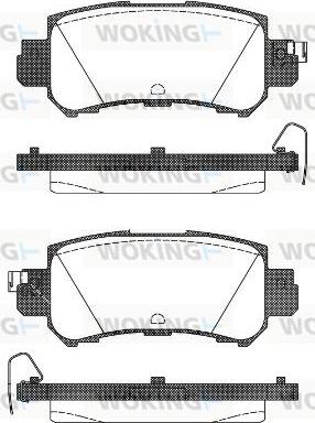 Woking P14073.00 - Гальмівні колодки, дискові гальма autozip.com.ua