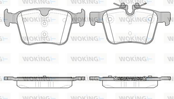 Woking P14163.40 - Гальмівні колодки, дискові гальма autozip.com.ua