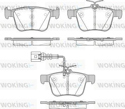 Woking P14163.11 - Гальмівні колодки, дискові гальма autozip.com.ua