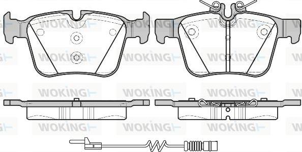 Woking P14163.20 - Гальмівні колодки, дискові гальма autozip.com.ua