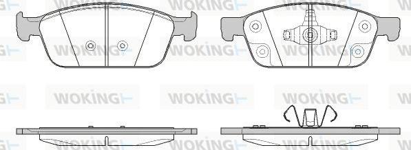 Woking P14103.50 - Гальмівні колодки, дискові гальма autozip.com.ua