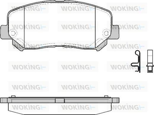 Woking P14133.22 - Гальмівні колодки, дискові гальма autozip.com.ua