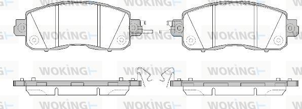 Woking P14173.04 - Гальмівні колодки, дискові гальма autozip.com.ua