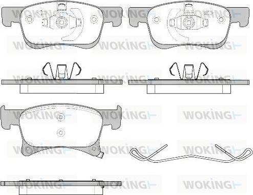 Woking P14803.02 - Гальмівні колодки, дискові гальма autozip.com.ua