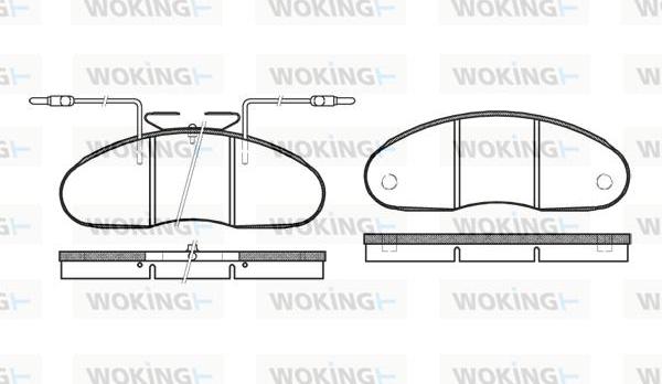 Woking P1483.02 - Гальмівні колодки, дискові гальма autozip.com.ua