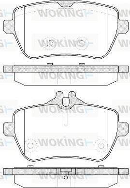 Woking P14353.00 - Гальмівні колодки, дискові гальма autozip.com.ua