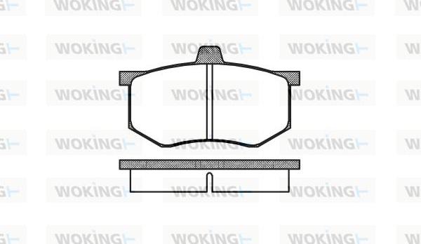 Woking P1433.00 - Гальмівні колодки, дискові гальма autozip.com.ua