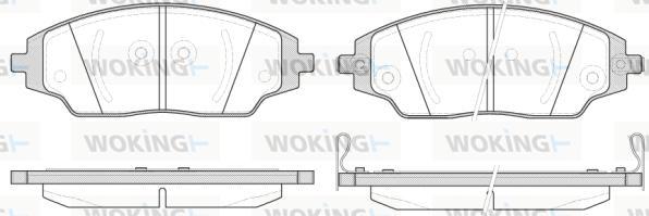 Woking P14373.02 - Гальмівні колодки, дискові гальма autozip.com.ua