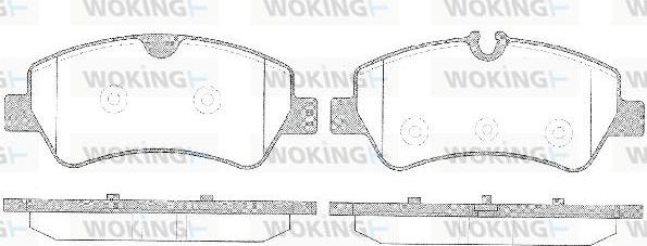 Woking P14213.00 - Гальмівні колодки, дискові гальма autozip.com.ua