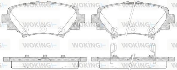 Woking P14703.02 - Гальмівні колодки, дискові гальма autozip.com.ua