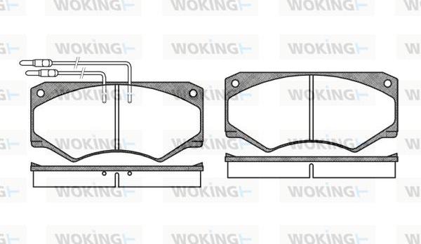 Woking P1473.04 - Гальмівні колодки, дискові гальма autozip.com.ua