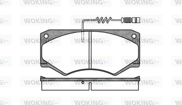 Woking P1473.14 - Гальмівні колодки, дискові гальма autozip.com.ua