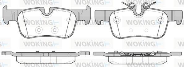 Woking P14733.00 - Гальмівні колодки, дискові гальма autozip.com.ua