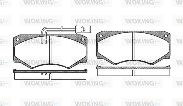 Woking P1473.22 - Гальмівні колодки, дискові гальма autozip.com.ua