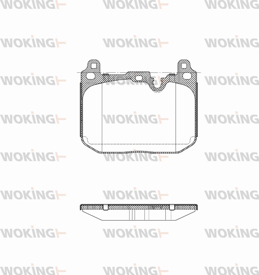Woking P15913.20 - Гальмівні колодки, дискові гальма autozip.com.ua