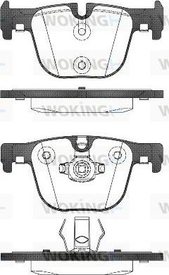 Woking P15933.00 - Гальмівні колодки, дискові гальма autozip.com.ua