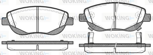 Woking P15483.02 - Гальмівні колодки, дискові гальма autozip.com.ua