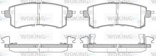 Woking P15473.02 - Гальмівні колодки, дискові гальма autozip.com.ua