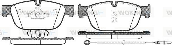 Woking P15513.01 - Гальмівні колодки, дискові гальма autozip.com.ua