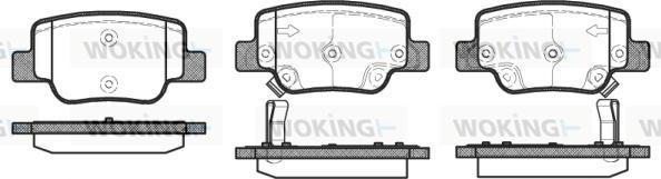 Woking P15523.02 - Гальмівні колодки, дискові гальма autozip.com.ua