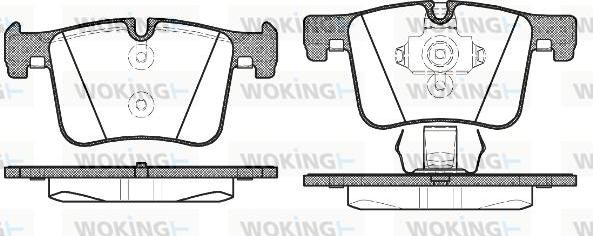 Woking P15573.00 - Гальмівні колодки, дискові гальма autozip.com.ua