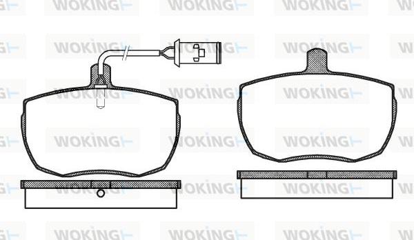 Woking P1563.22 - Гальмівні колодки, дискові гальма autozip.com.ua